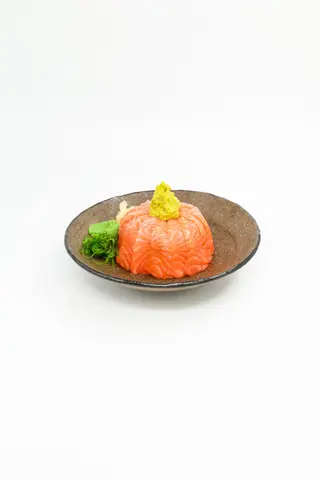 Salmon Sashimi Don with guacamole