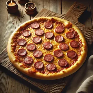 Pizza sa turskom kobasicom 400gr