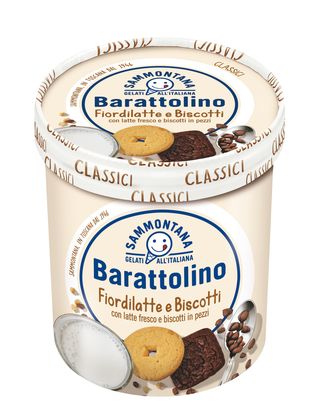 Barattolino Sammontana fior di latte e biscotti