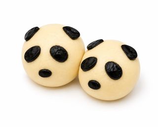 Bao panda al cioccolato