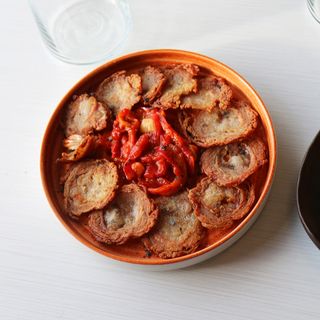 Embuchado a la plancha con pimientos