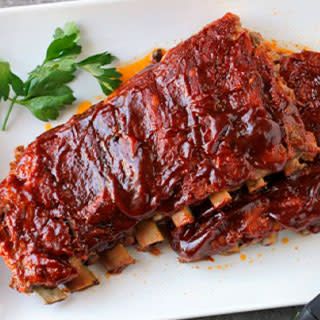 M’eat BBQ Costillas De Cerdo Glaseada Costillar Completa