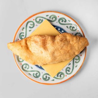 Pizza fritta al prosciutto cotto