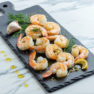 Скариди с копър и чесън (250г)