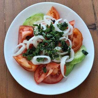 Cucumber and tomato salad
