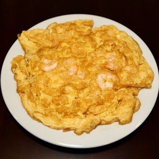 H1 - Huevos revueltos con gambas