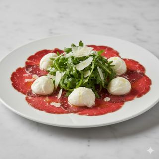 Carpaccio de bresaola y búfala