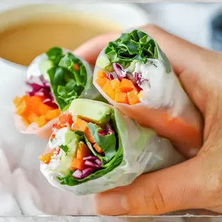 Spring roll veggie 6 piece