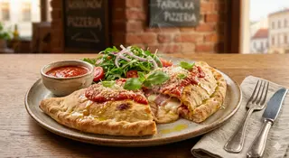 Specjalność pizzerii  pizza w połowie zamknięta