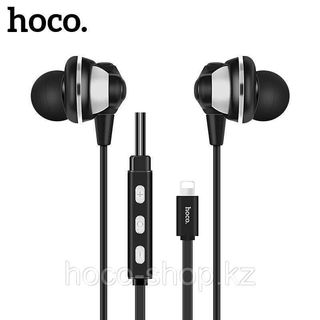Проводные наушники Hoco L1 Lighting черный
