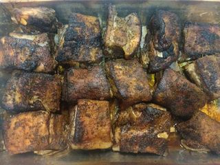 Żeberka duszone w sosie własnym 