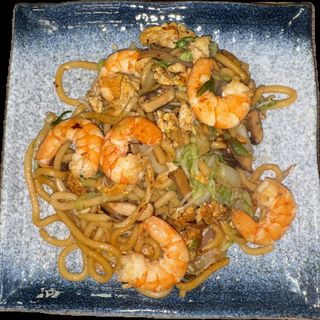 Yakisoba Udon con gamba