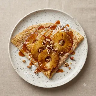 Crêpe Ananas Caramel