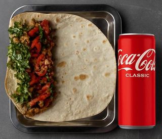 Комбо 1  Шаурма з подвійною куркою Тікі Масала +  cola