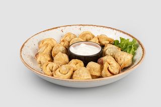 Пельмени жареные 