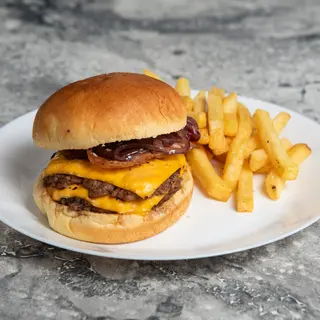 Smash Burger Supremo + Patatas Fritas