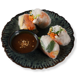 Rollo fresco de cerdo y gambas