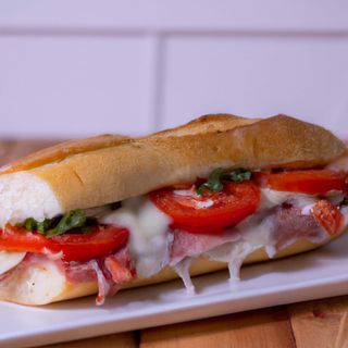  baguette de lomo tomate y mayonesa