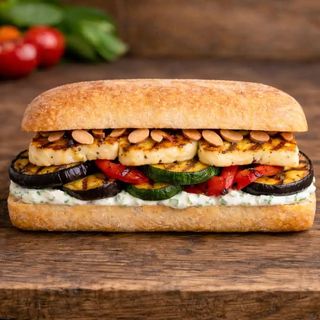 KANAPKA Z GRILOWANYM HALLOUMI