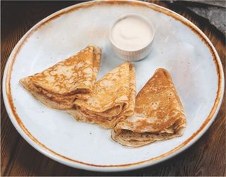 Блины с домашним каймаком