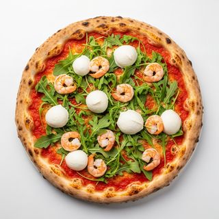 Gamberetti e rucola