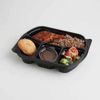 შემწვარი ბარკალი წიწიბურის გარნირით