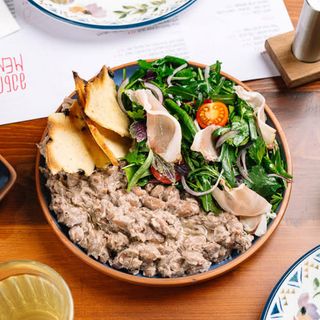 ლობიო ცივად რაჭული ლორით