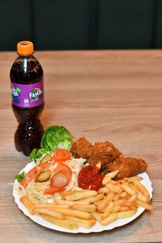 Meniu crispy piept de pui - 5buc