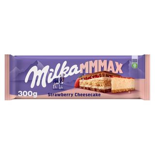 Milka Mmmax Chocolate Con Leche Strawberry Cheesecake 300g