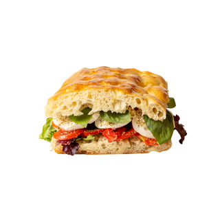 Mozzarella, pomodoro, insalata, basilico, origano