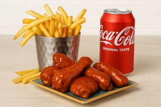WINGS + fries + Coca-Cola 330ml