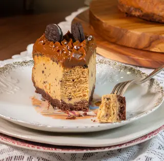 Tarta de dulce de leche (porción)