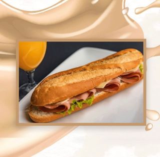 Sendvič sa  šunkom 250 gr