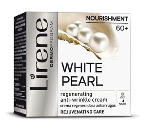 Crema antirid regeneratoare LIRENE, cu perle albe, 50ml
