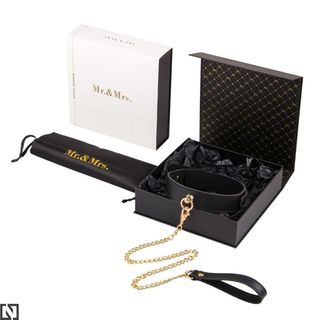 Mr.&Mrs. obroża ze smyczą 2588A