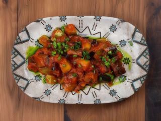 Манжа - з печених баклажанів, кабачків та солодкого перцю у томатному соусі (180г)