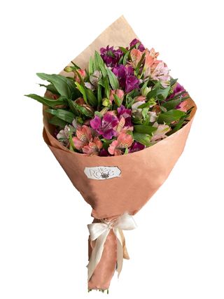 Buchet cu 9 alstroemeria colorate