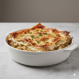 Lasagne con carciofi e taleggio