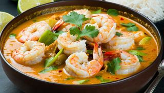 Krewetki w curry