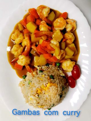 30.Gambas com Curry（咖喱虾）