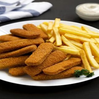 Palitos De Pescado Con Patatas
