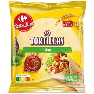 Tortillas de Trigo Carrefour 10 Ud. 400 Gr.