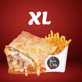 Tacos XL  servi avec Frites