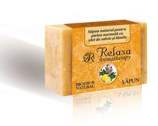 Săpun natural pentru pielea normală cu ulei salvie şi lămâie