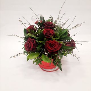 Flowerbox / Box kwiatowy „Kocham Cię”