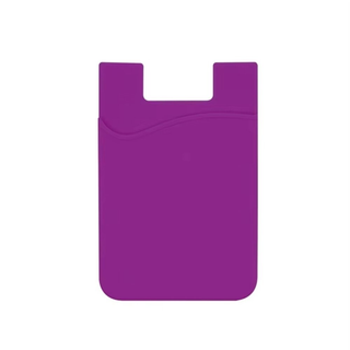 Ტელეფონის Საფულე, Სილიკონის Იასამნისფერი/silicone Card Wallet Purple