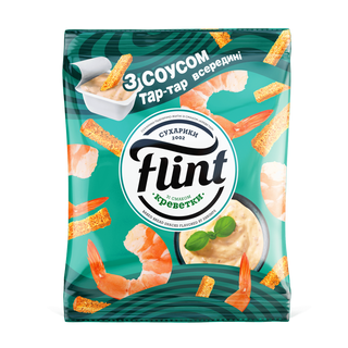 Сухарі Flint Креветки З Соусом 70г
