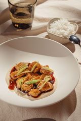 Pollo teriyaki con arroz basmati