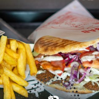 Menù panino falafel