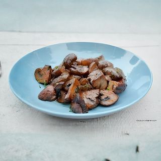 Ciuperci la tigaie cu usturoi /250gr